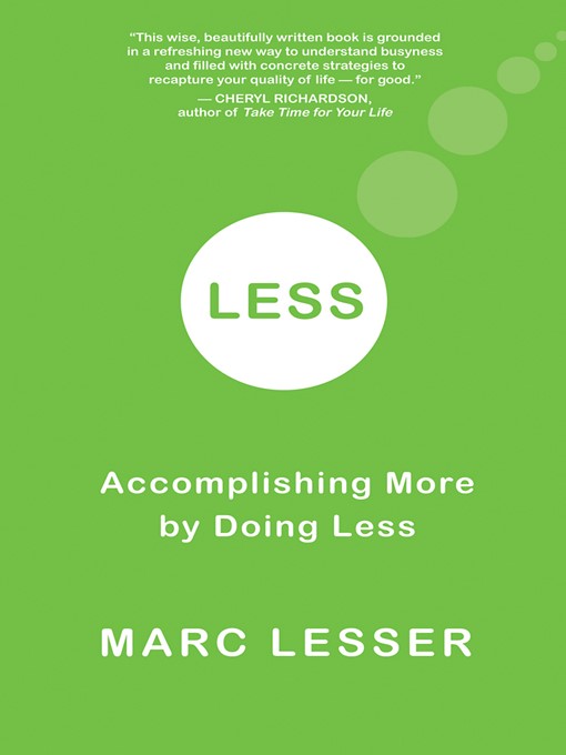 Title details for Less by Marc Lesser - Available